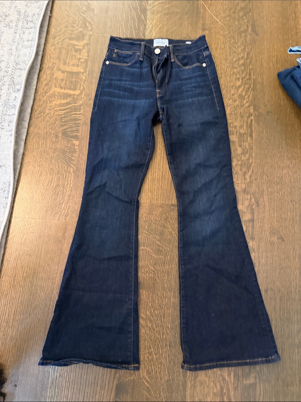 Frame Denim Dark Blue Flare Jeans